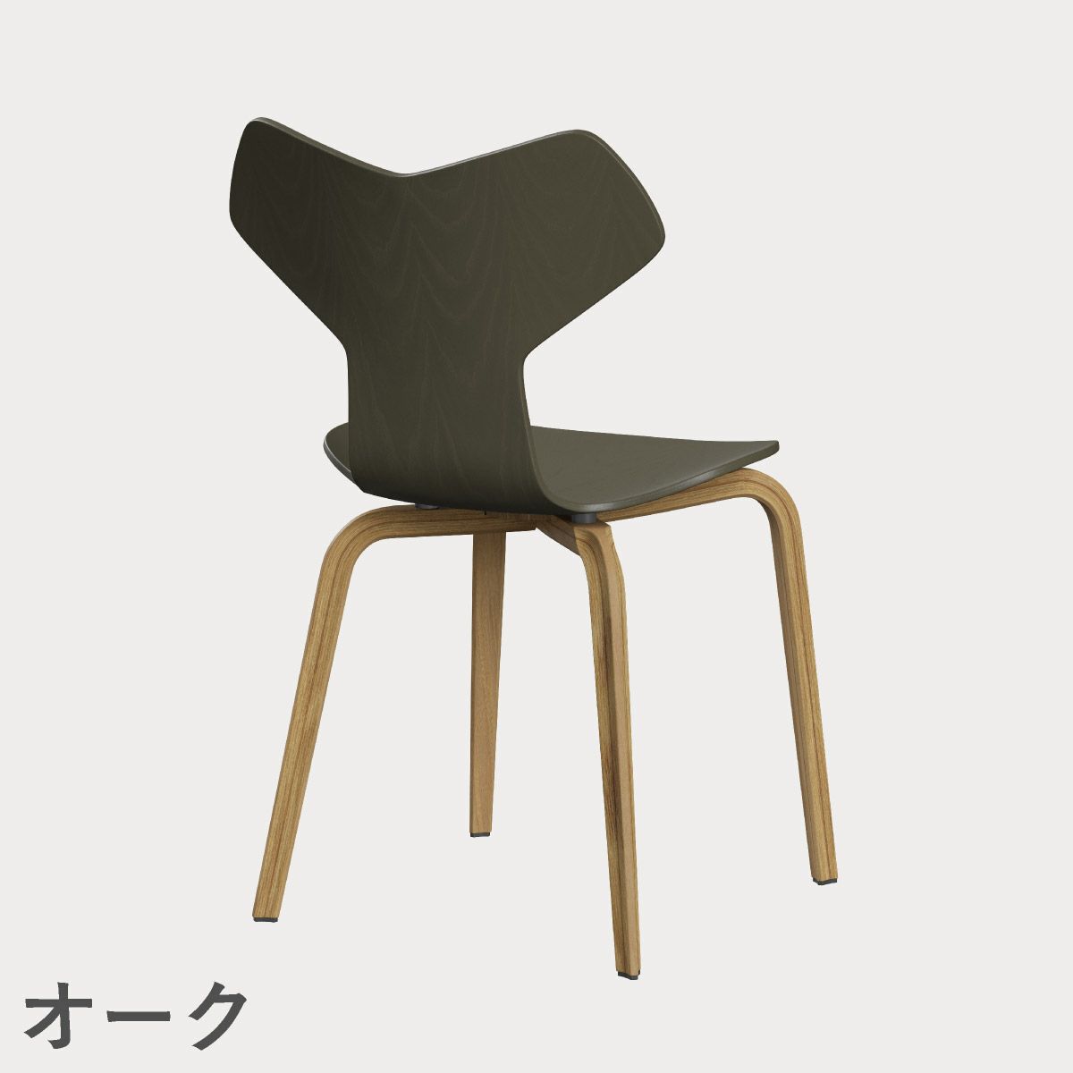 FRITZ HANSEN（フリッツ・ハンセン）GRANDPRIX（グランプリチェア）ウッドレッグ カラードアッシュ / オリーブグリーン