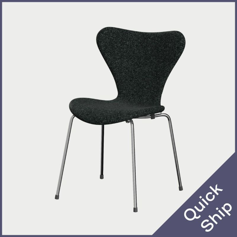 FRITZ HANSEN（フリッツ・ハンセン）SERIES 7（セブンチェア）  フルパディング VANIR - ブラック（193）×クロームベース
