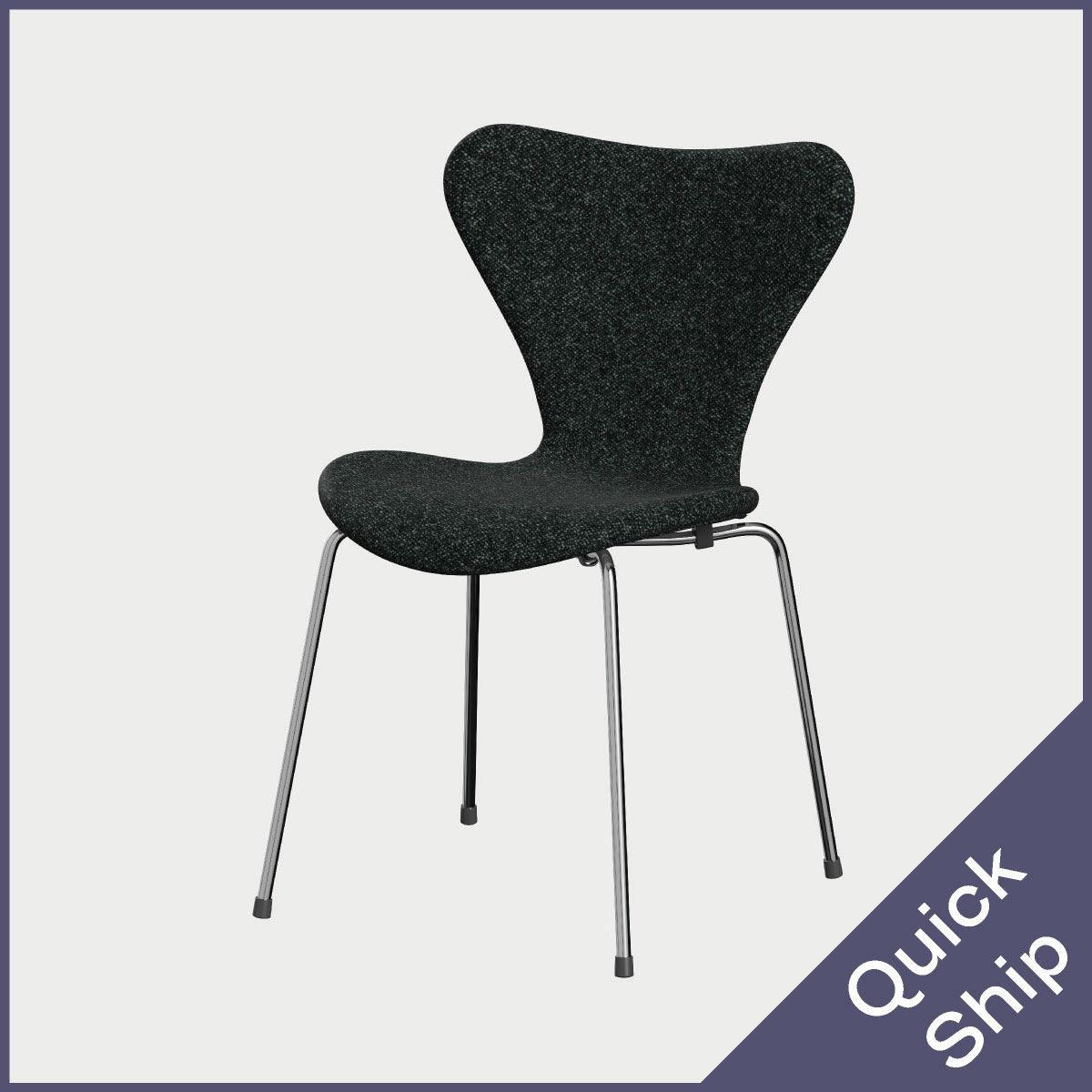 FRITZ HANSEN（フリッツ・ハンセン）SERIES 7（セブンチェア）  フルパディング VANIR - ブラック（193）×クロームベース