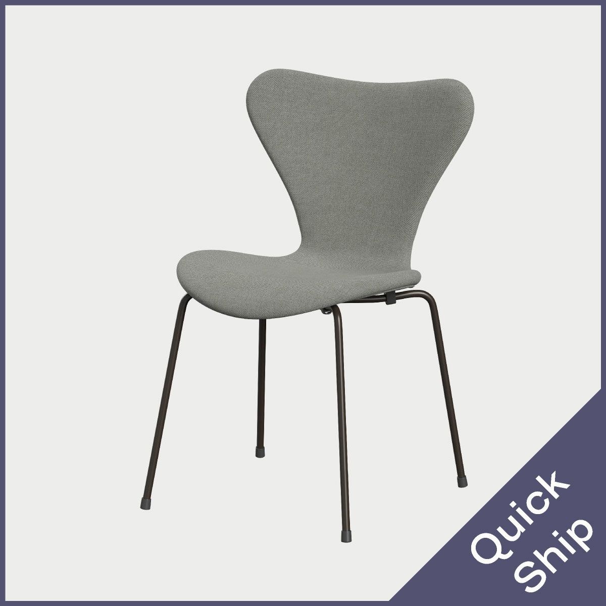 FRITZ HANSEN（フリッツ・ハンセン）SERIES 7（セブンチェア）  フルパディング SUNNIVA - サンド/ライトグレー（153）×ブラウンブロンズベース