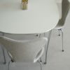 FRITZ HANSEN（フリッツ・ハンセン）SERIES 7（セブンチェア）  フルパディング HALLINGDAL - ホワイト/グレー（110）×クロームベース