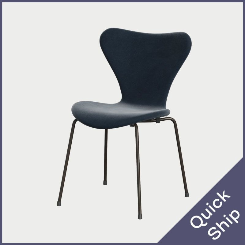FRITZ HANSEN（フリッツ・ハンセン）SERIES 7（セブンチェア）  フルパディング Belfast - グレーブルー×ブラウンブロンズベース