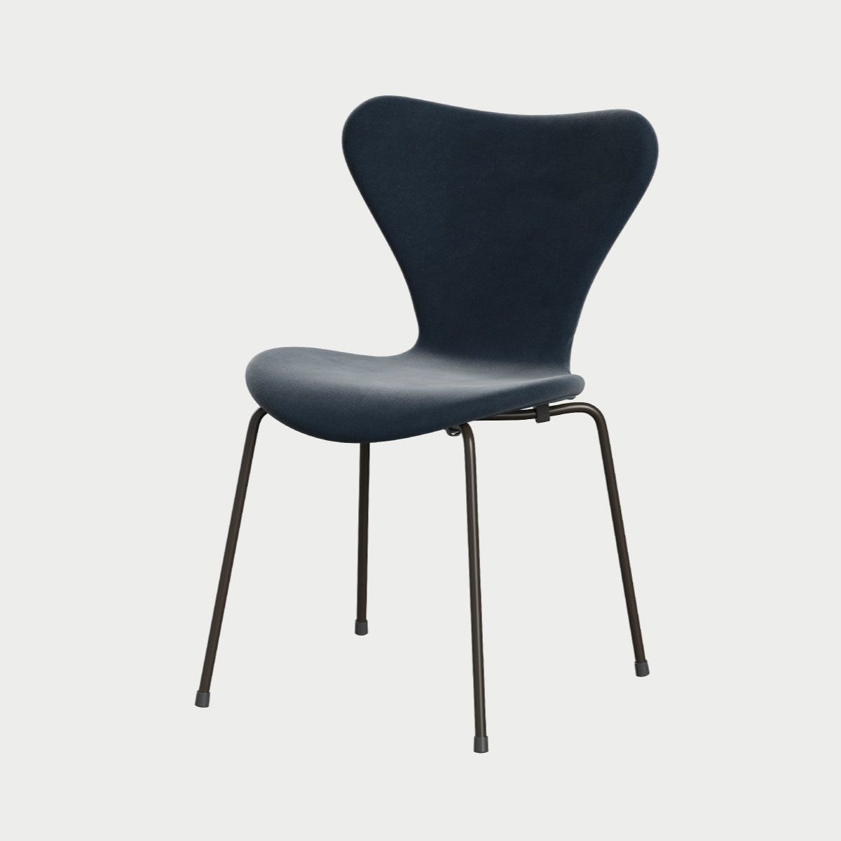 FRITZ HANSEN（フリッツ・ハンセン）SERIES 7（セブンチェア）  フルパディング Belfast - グレーブルー×ブラウンブロンズベース