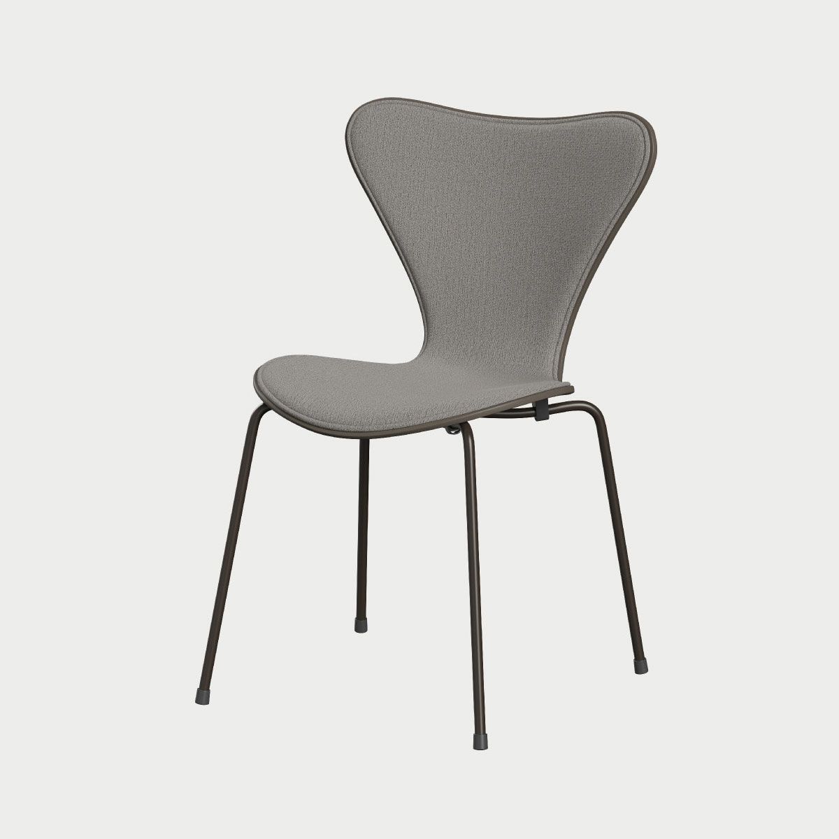 FRITZ HANSEN（フリッツ・ハンセン）SERIES 7（セブンチェア） フロントパディング カラードアッシュ（ディープクレイ）クリスチャンハウン - ベージュ（1121）×ブラウンブロンズベース
