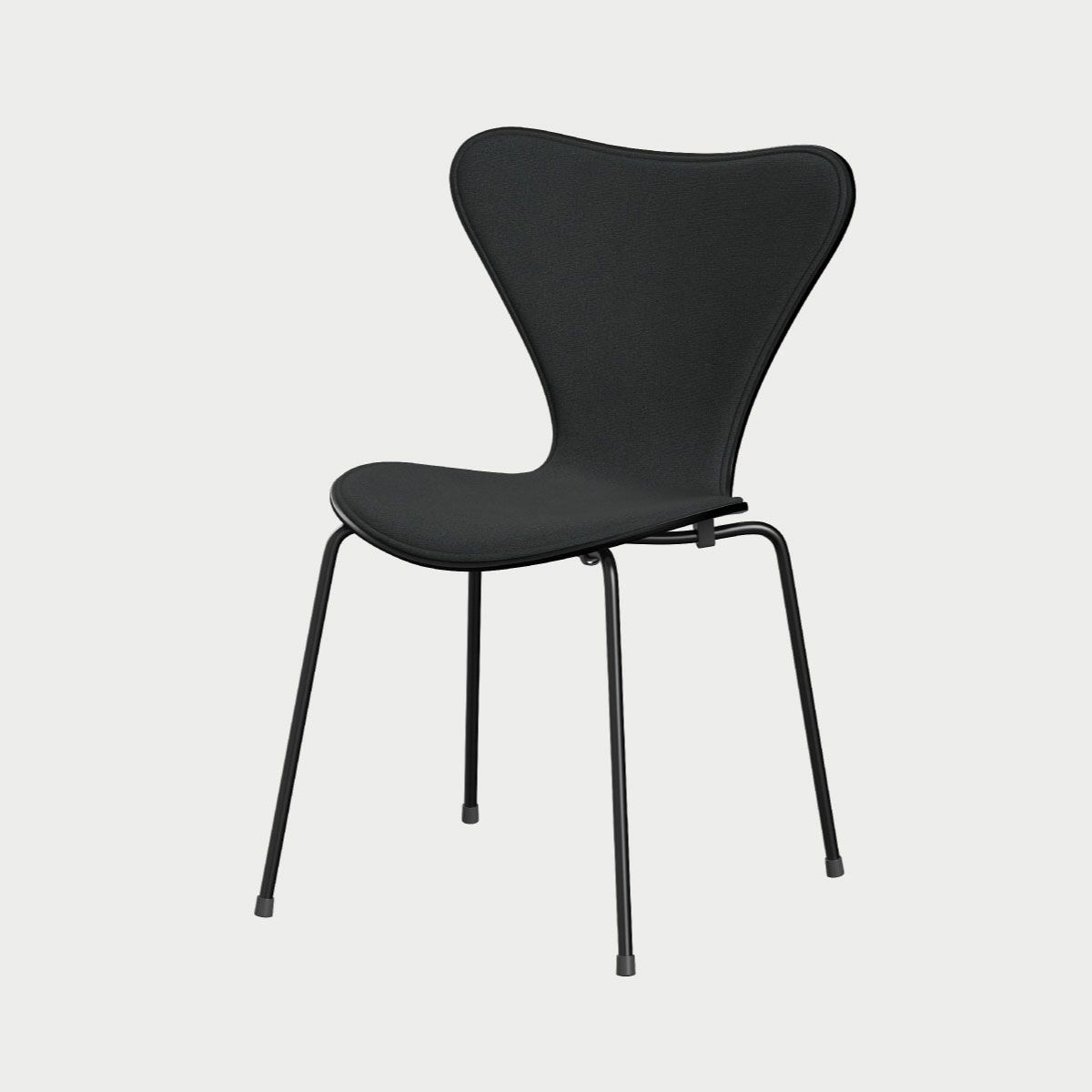 FRITZ HANSEN（フリッツ・ハンセン）SERIES 7（セブンチェア）  フロントパディング カラードアッシュ（ブラック）クリスチャンハウン - グレー（1173）×ブラックベース