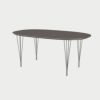 FRITZ HANSEN（フリッツ・ハンセン）SUPERELLIPSE（スーパー楕円テーブル）B616（ダイニングテーブル170×100cm）ラミネート / スパンレッグ グレー天板×クローム仕上げ