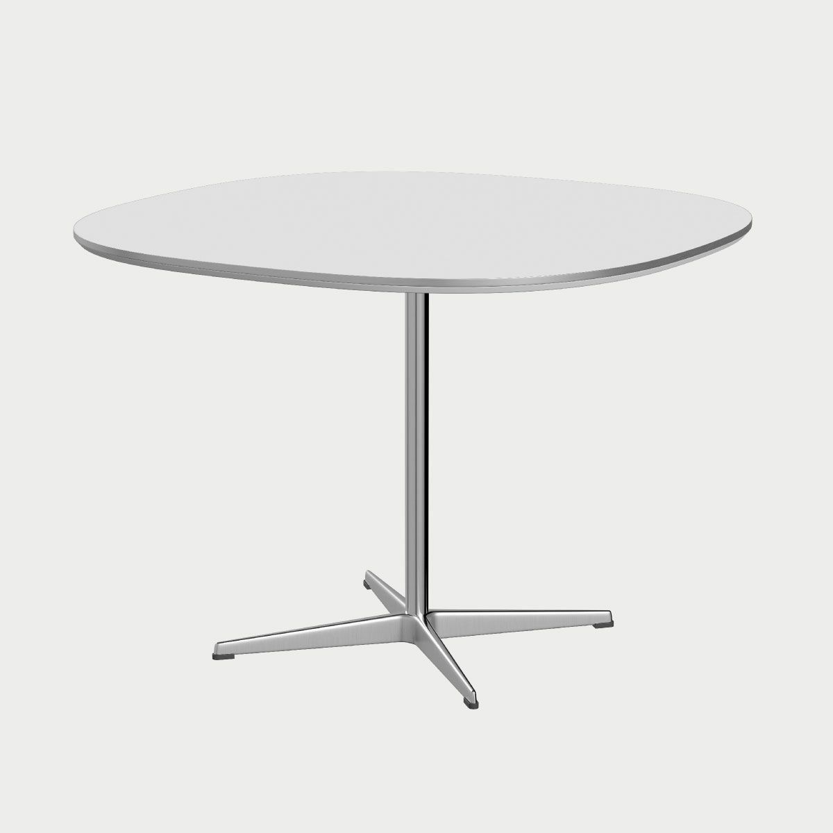 FRITZ HANSEN（フリッツ・ハンセン）SUPERCIRCULAR（スーパー円テーブル）A603（ダイニングテーブル100×100cm）ラミネート / 4スターベース ホワイト天板×サテン仕上げ