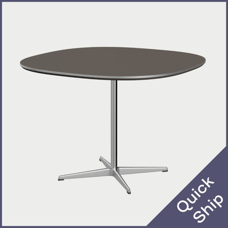 FRITZ HANSEN（フリッツ・ハンセン）SUPERCIRCULAR（スーパー円テーブル）A603（ダイニングテーブル100×100cm）ラミネート / 4スターベース グレー天板×サテン仕上げ