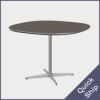 FRITZ HANSEN（フリッツ・ハンセン）SUPERCIRCULAR（スーパー円テーブル）A603（ダイニングテーブル100×100cm）ラミネート / 4スターベース グレー天板×サテン仕上げ