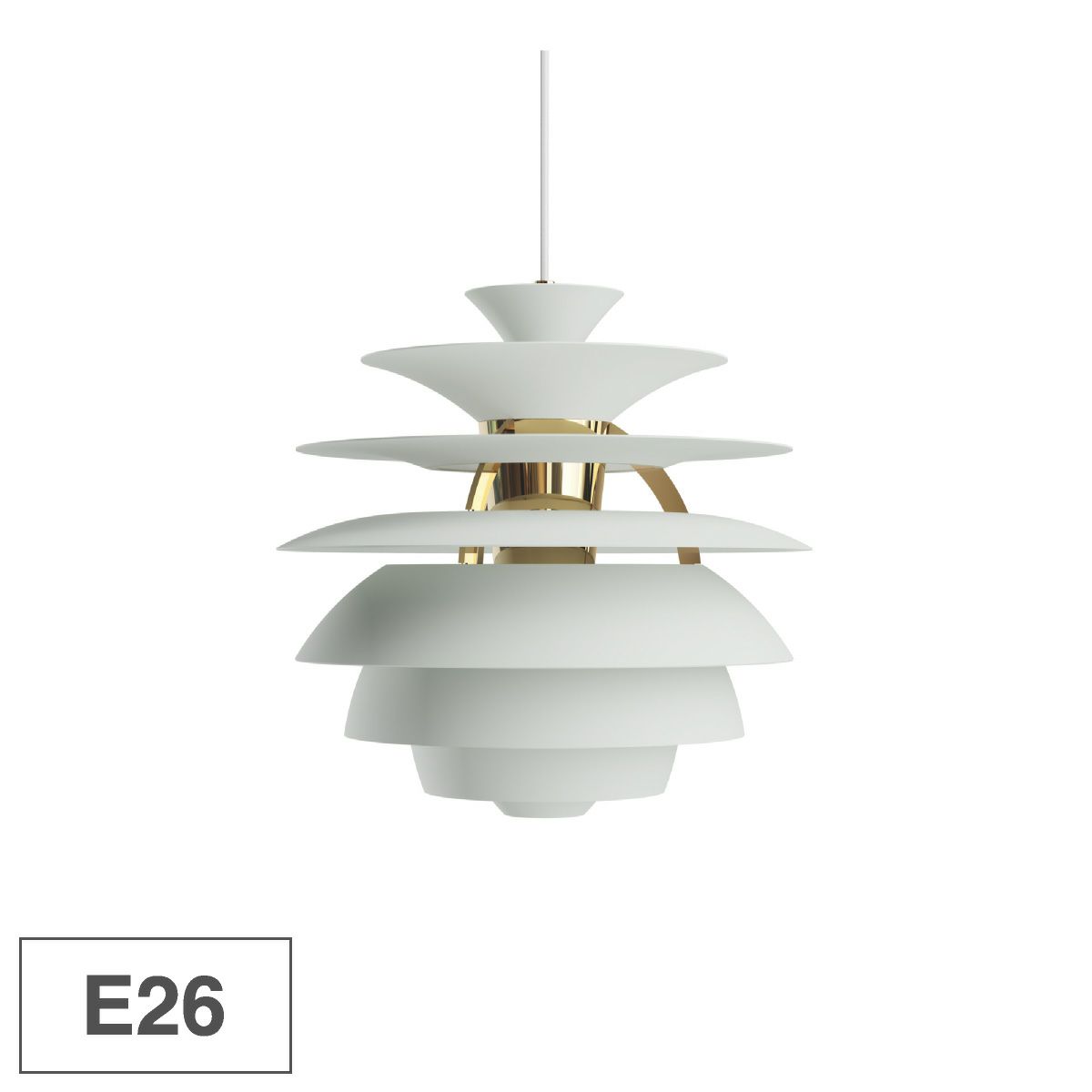 ルイスポールセン（Louis Poulsen） PH スノーボール E26 ダスティー・グリーン 真鍮メタライズド