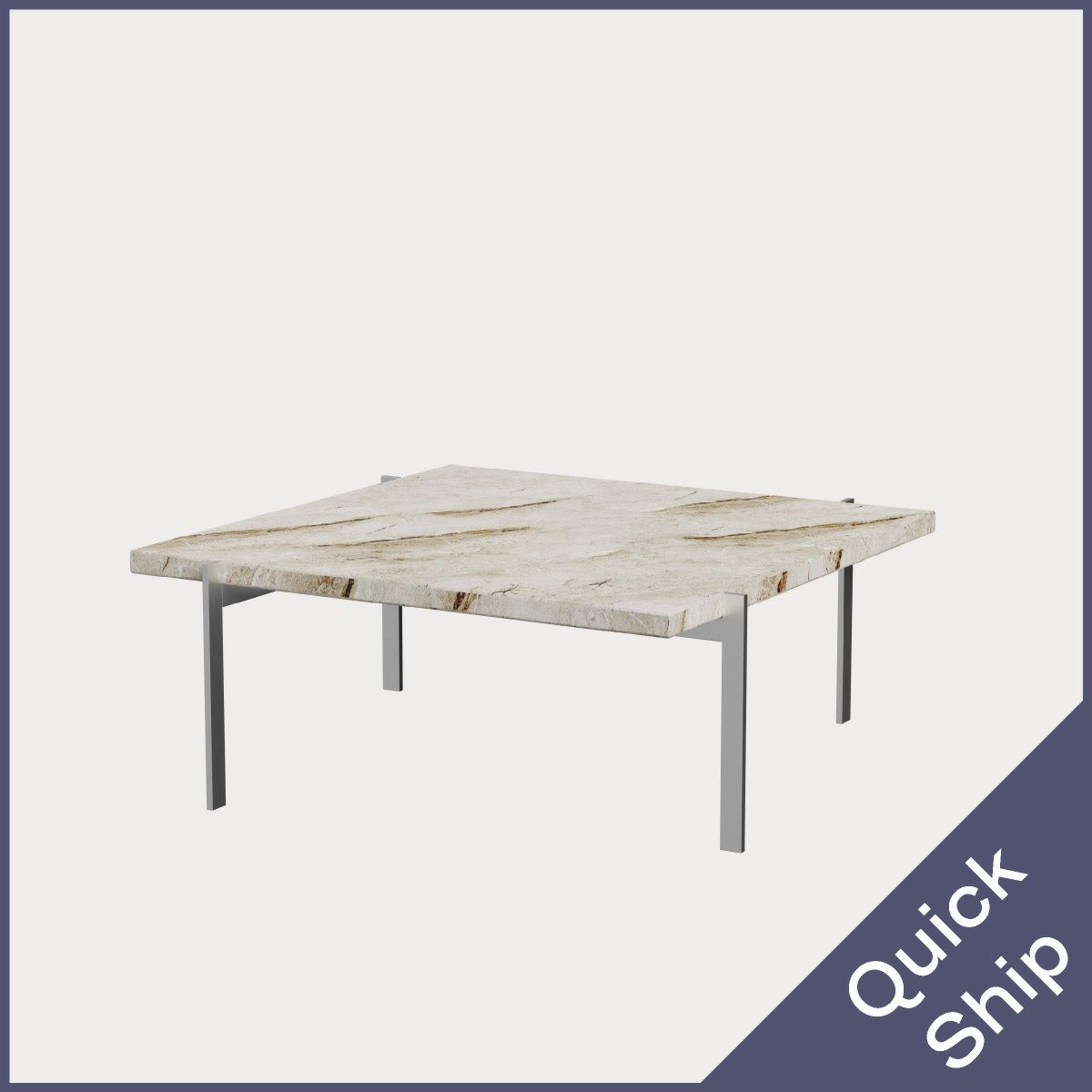 FRITZ HANSEN（フリッツ・ハンセン）PK61 コーヒーテーブル / 大理石（マットポリッシュ仕上げ）　ベージュ