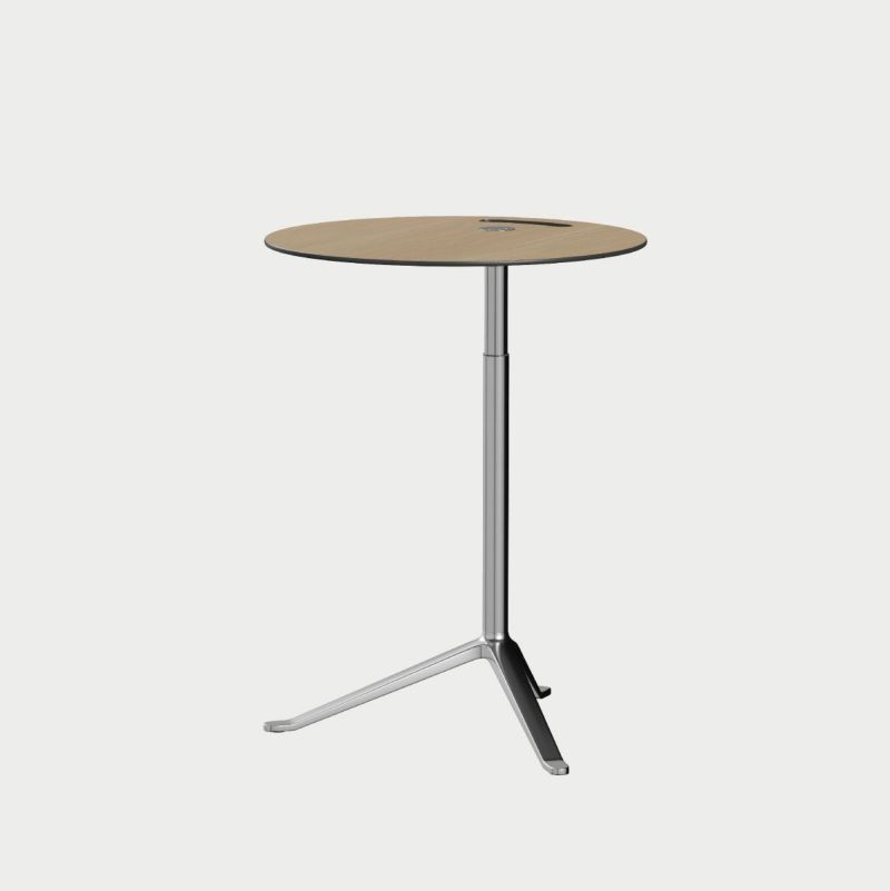 FRITZ HANSEN（フリッツ・ハンセン）LITTLEFRIEND（リトルフレンド）KS11（サイドテーブルΦ45cm昇降式） / ウッドラミネート ポリッシュベース