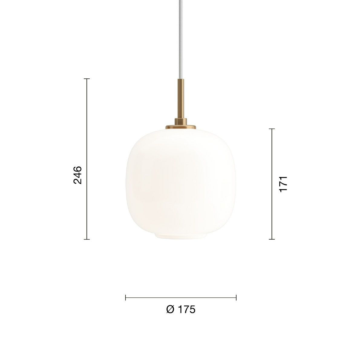 ルイスポールセン（Louis Poulsen） VL 45 ラジオハウス ペンダント / Φ175 乳白ガラス