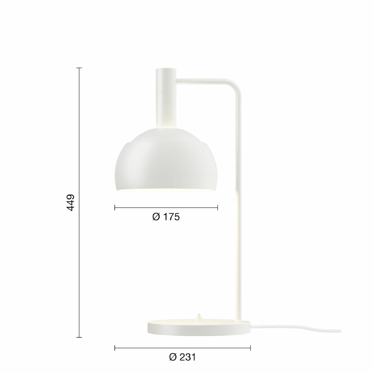 ルイスポールセン（Louis Poulsen）FJエレメンツ テーブルランプ ホワイト