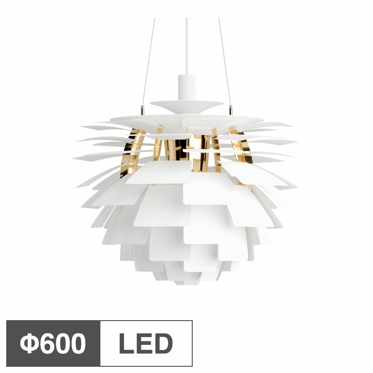ルイスポールセン（Louis Poulsen） PH アーティチョーク Φ600 LED ソフト・ホワイト 真鍮メタライズド