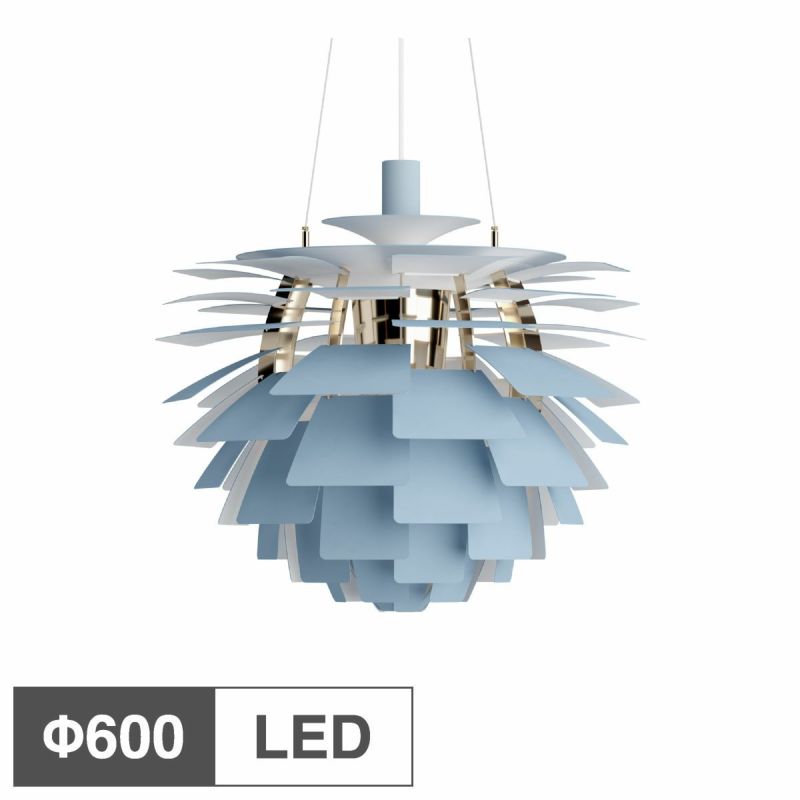 ルイスポールセン（Louis Poulsen） PH アーティチョーク Φ600 LED ダスティー・ブルー 真鍮メタライズド