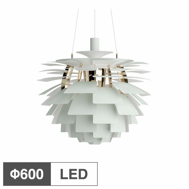 ルイスポールセン（Louis Poulsen） PH アーティチョーク Φ600 LED ダスティー・グリーン 真鍮メタライズド