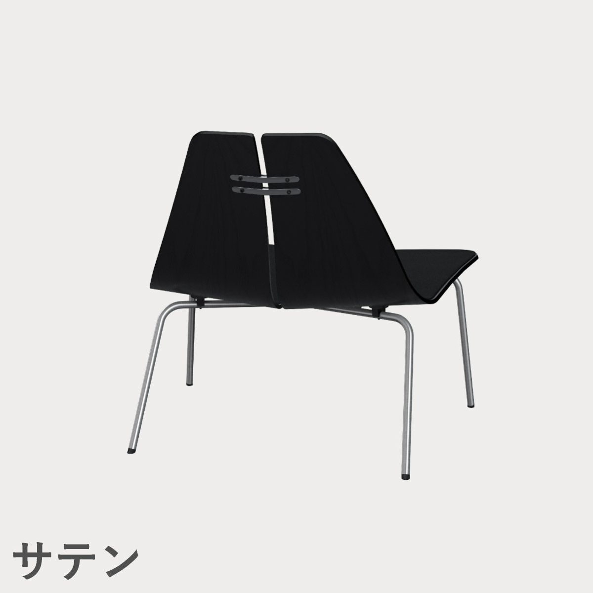 FRITZ HANSEN（フリッツ・ハンセン）PK23 ラウンジチェア / ブラックカラードアッシュ（フロントパディング／クリスチャンハウン：ブラックユニ）