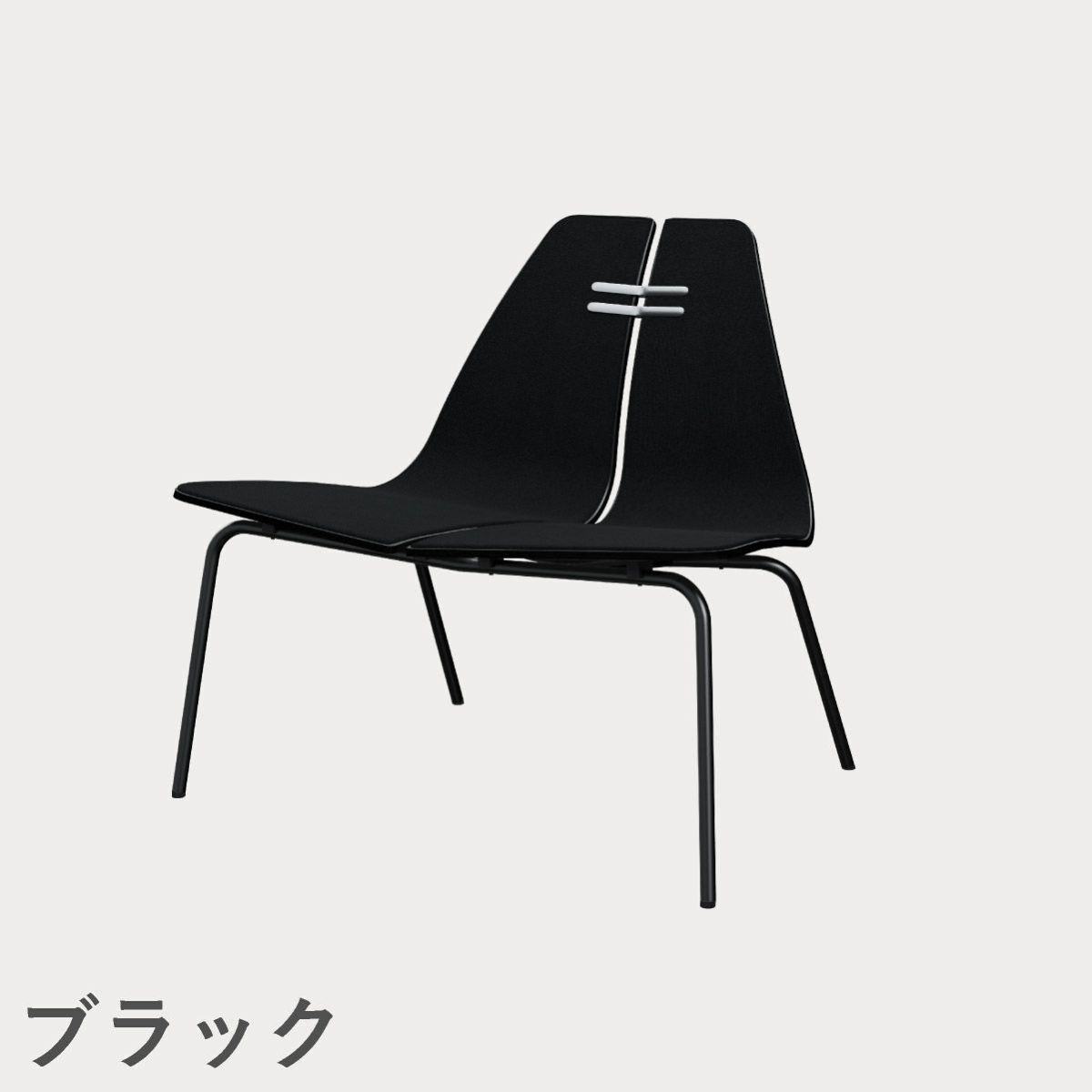 FRITZ HANSEN（フリッツ・ハンセン）PK23 ラウンジチェア / ブラックカラードアッシュ（フロントパディング／クリスチャンハウン：ブラックユニ）