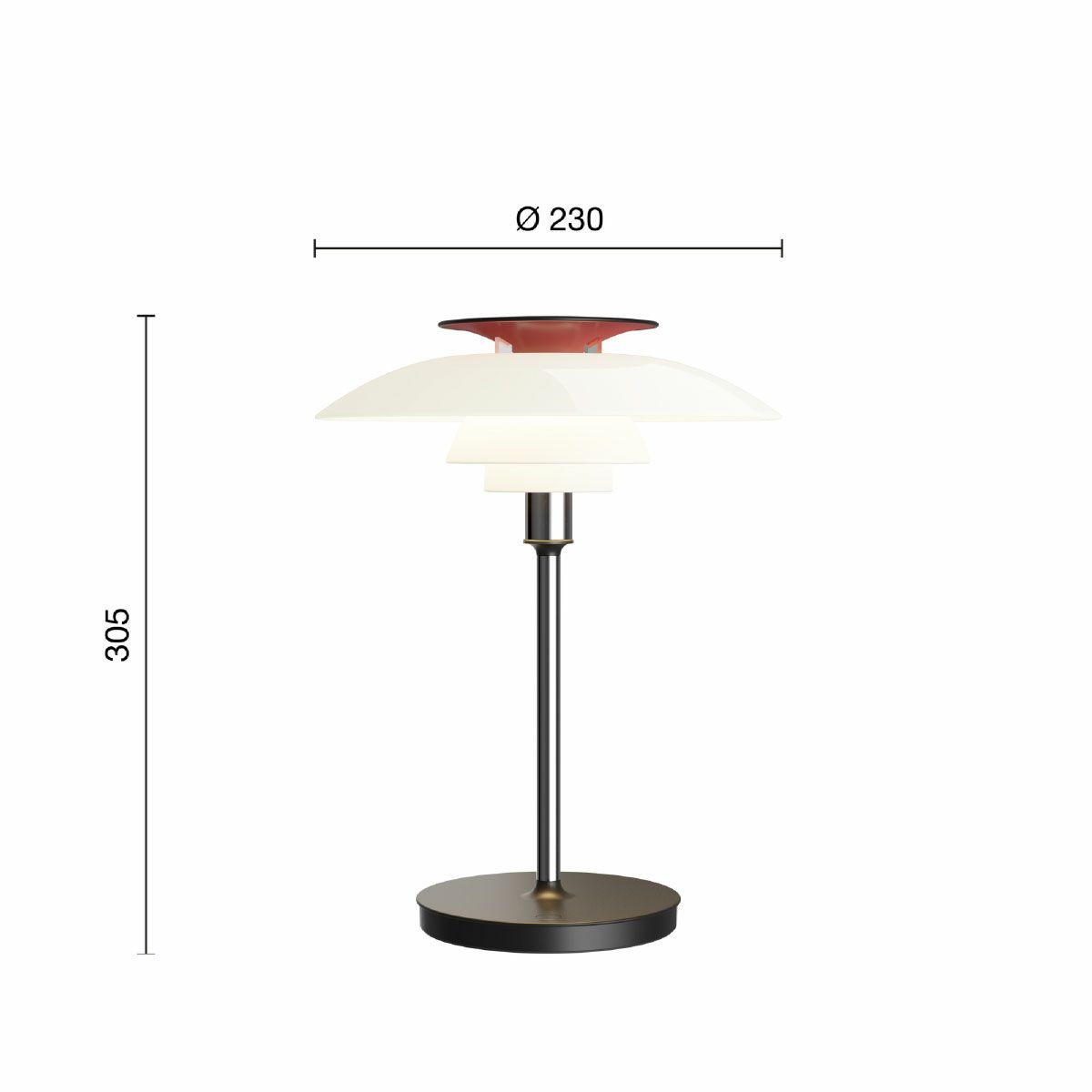 ルイスポールセン（Louis Poulsen）PH80 ポータブル シルヴァー・クローム