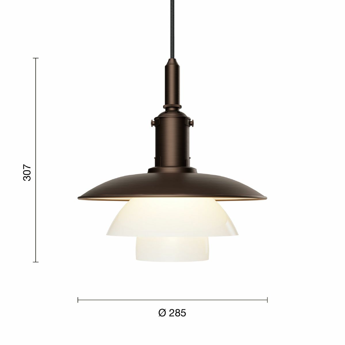 ルイスポールセン（Louis Poulsen） PH 3/3 エイジド・ブラス オパール ペンダント