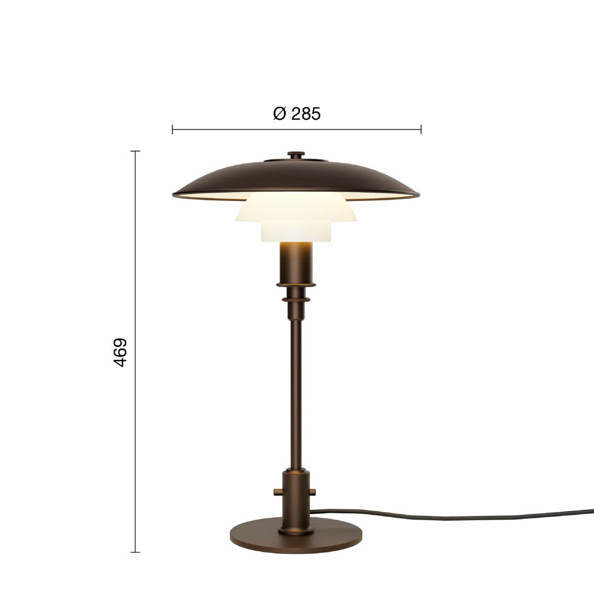 ルイスポールセン（Louis Poulsen） PH 3/2 エイジド・ブラス オパール テーブル