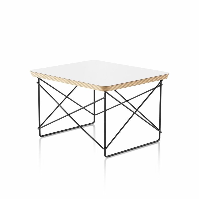 ハーマンミラー（Heramanmiller）イームズ ワイヤーベーステーブル LTRT スタジオホワイト ブラックベース［LTRT 98 BK］