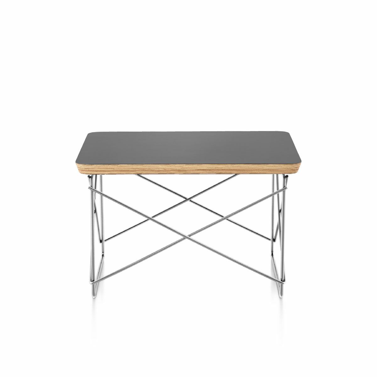 ハーマンミラー（Heramanmiller）イームズ ワイヤーベーステーブル LTRT ブラック×クロームベース［LTRT BK 47］