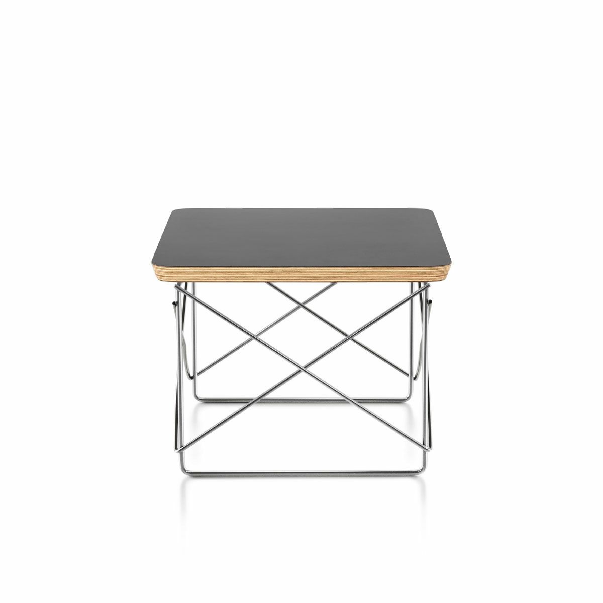 ハーマンミラー（Heramanmiller）イームズ ワイヤーベーステーブル LTRT ブラック×クロームベース［LTRT BK 47］