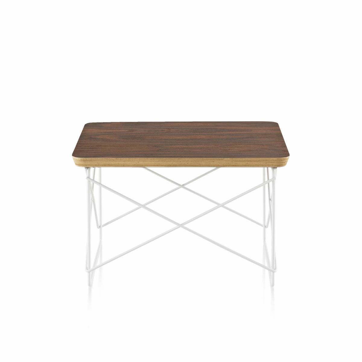 ハーマンミラー（Heramanmiller）イームズ ワイヤーベーステーブル LTRT ウォールナット ホワイトベース［LTRT OU 98］