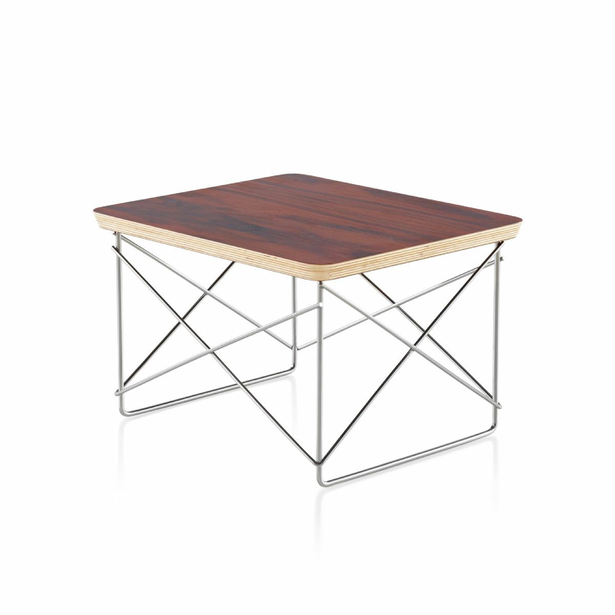 ハーマンミラー（Heramanmiller）イームズ ワイヤーベーステーブル LTRT サントスパリサンダー×クロームベース［LTRT 9N 47］