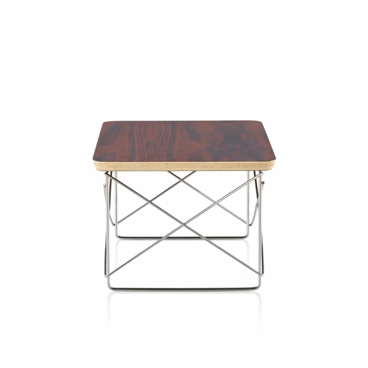 ハーマンミラー（Heramanmiller）イームズ ワイヤーベーステーブル LTRT サントスパリサンダー×クロームベース［LTRT 9N 47］