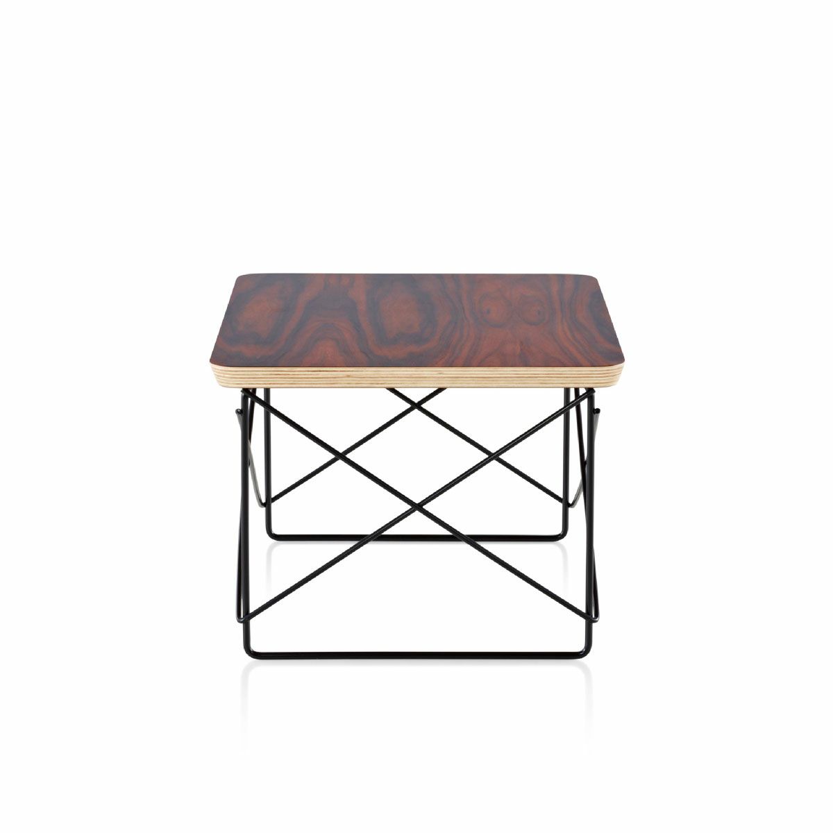 ハーマンミラー（Heramanmiller）イームズ ワイヤーベーステーブル LTRT サントスパリサンダー ブラックベース［LTRT 9N BK］