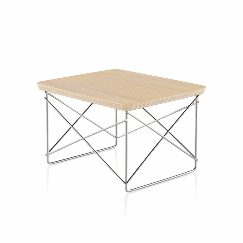 ハーマンミラー（Heramanmiller）イームズ ワイヤーベーステーブル LTRT ホワイトアッシュ×クロームベース［LTRT A2 47］