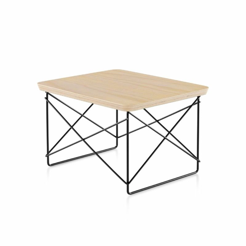 ハーマンミラー（Heramanmiller）イームズ ワイヤーベーステーブル LTRT ホワイトアッシュ ブラックベース［LTRT A2 BK］