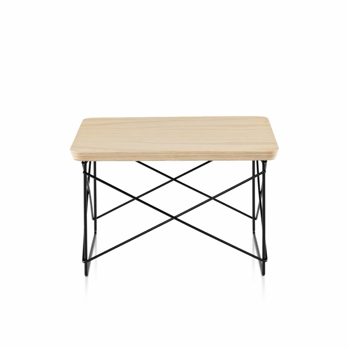 ハーマンミラー（Heramanmiller）イームズ ワイヤーベーステーブル LTRT ホワイトアッシュ ブラックベース［LTRT A2 BK］