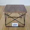 ハーマンミラー（Hermanmiller）イームズ ワイヤーベーステーブル LTRT ウォールナット×ブラックベース v001［LTRT OU BK］